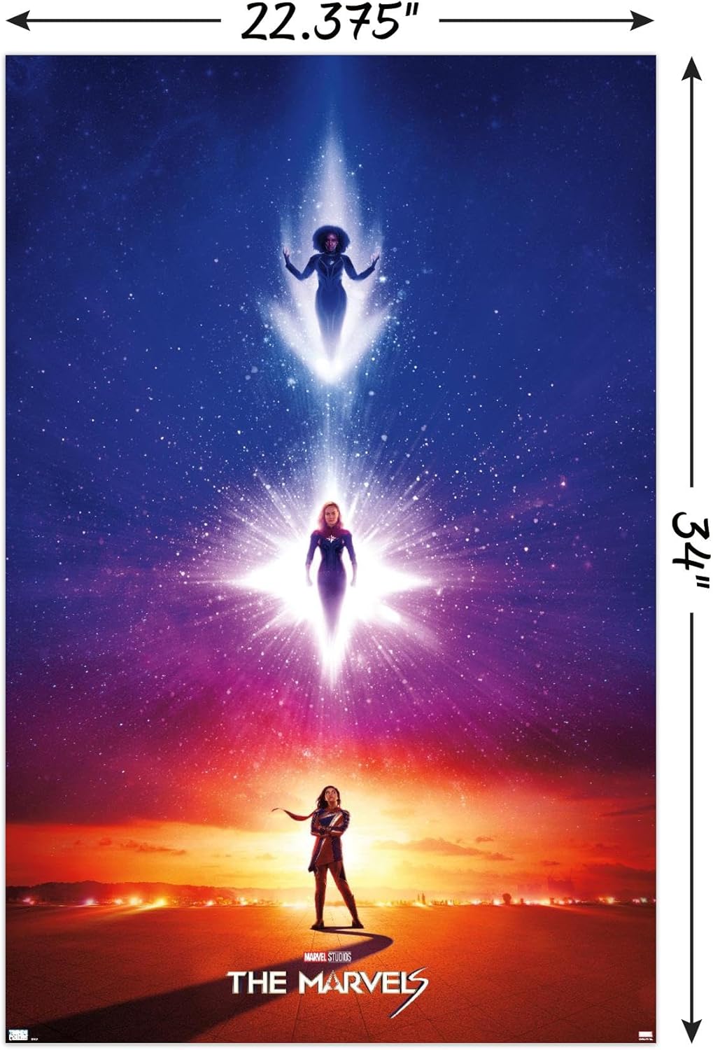 Trends International Marvel The Marvels – Teaser – Póster de pared de una hoja