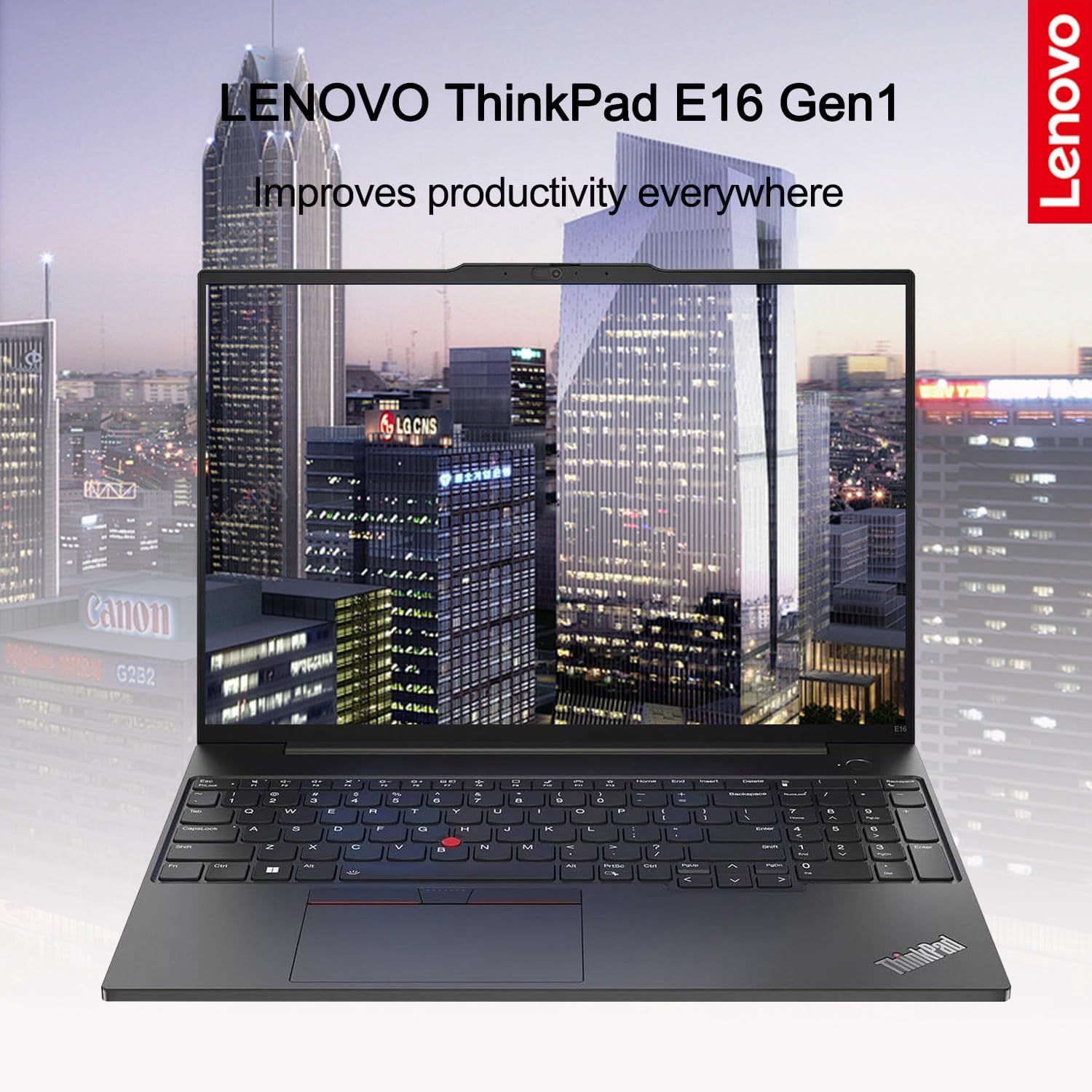 LENOVO ThinkPad E16 Gen 1 – Laptop empresarial, pantalla FHD+ de 16 pulgadas, AMD Ryzen 7 7730U, 40 GB de RAM, SSD de 1 TB, teclado retroiluminado,
