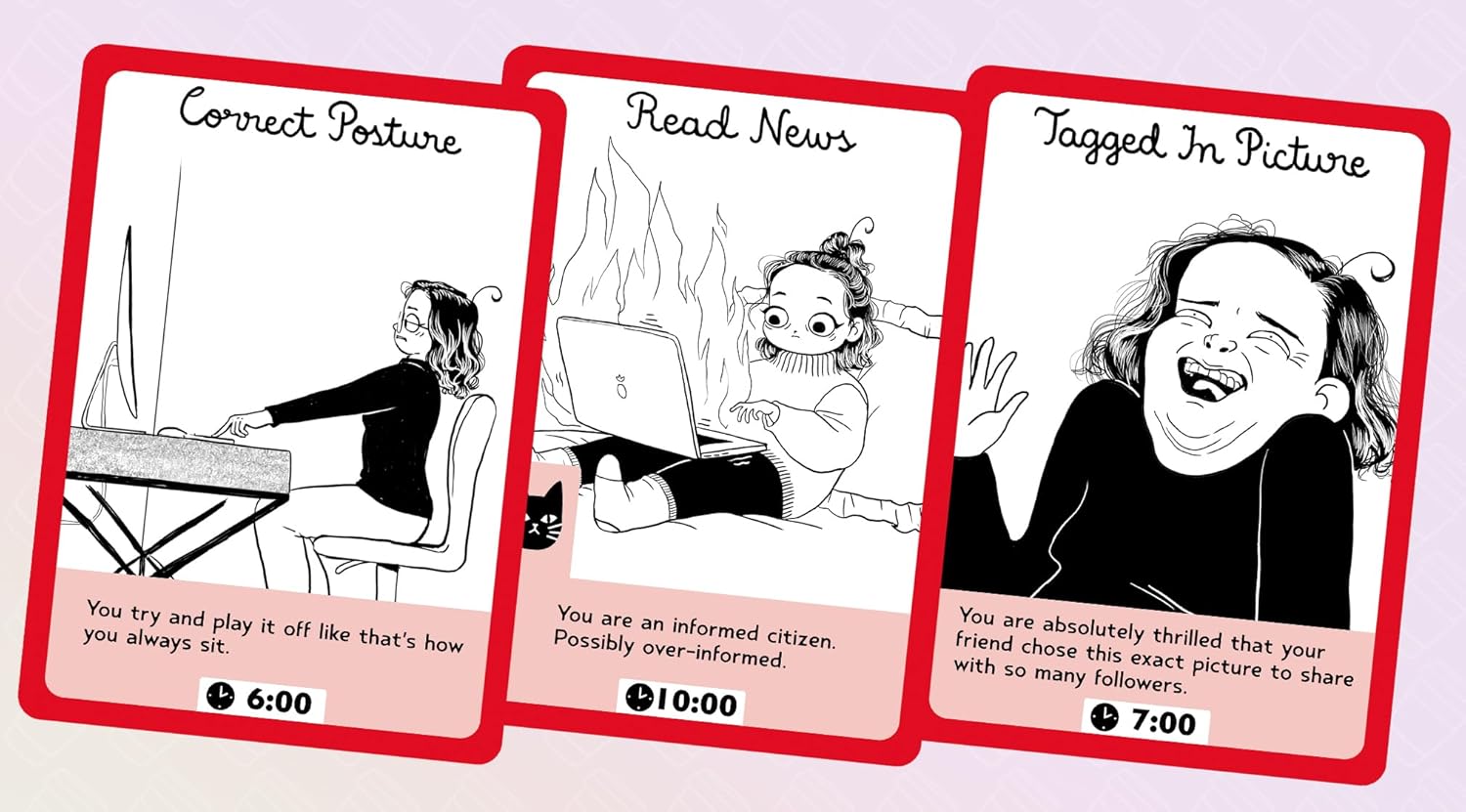 Juego de cartas descuidado