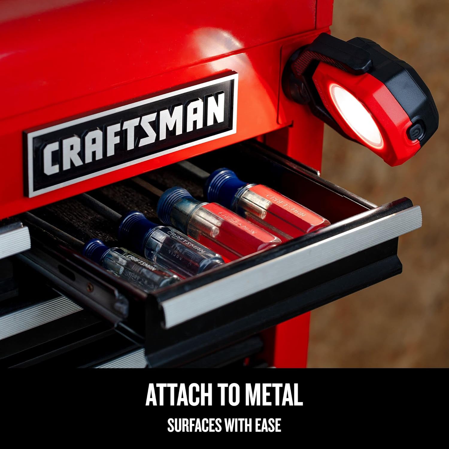 CRAFTSMAN S2000 – Cofre de 4 cajones de 26 pulgadas con luz y división (CMST32642RB)