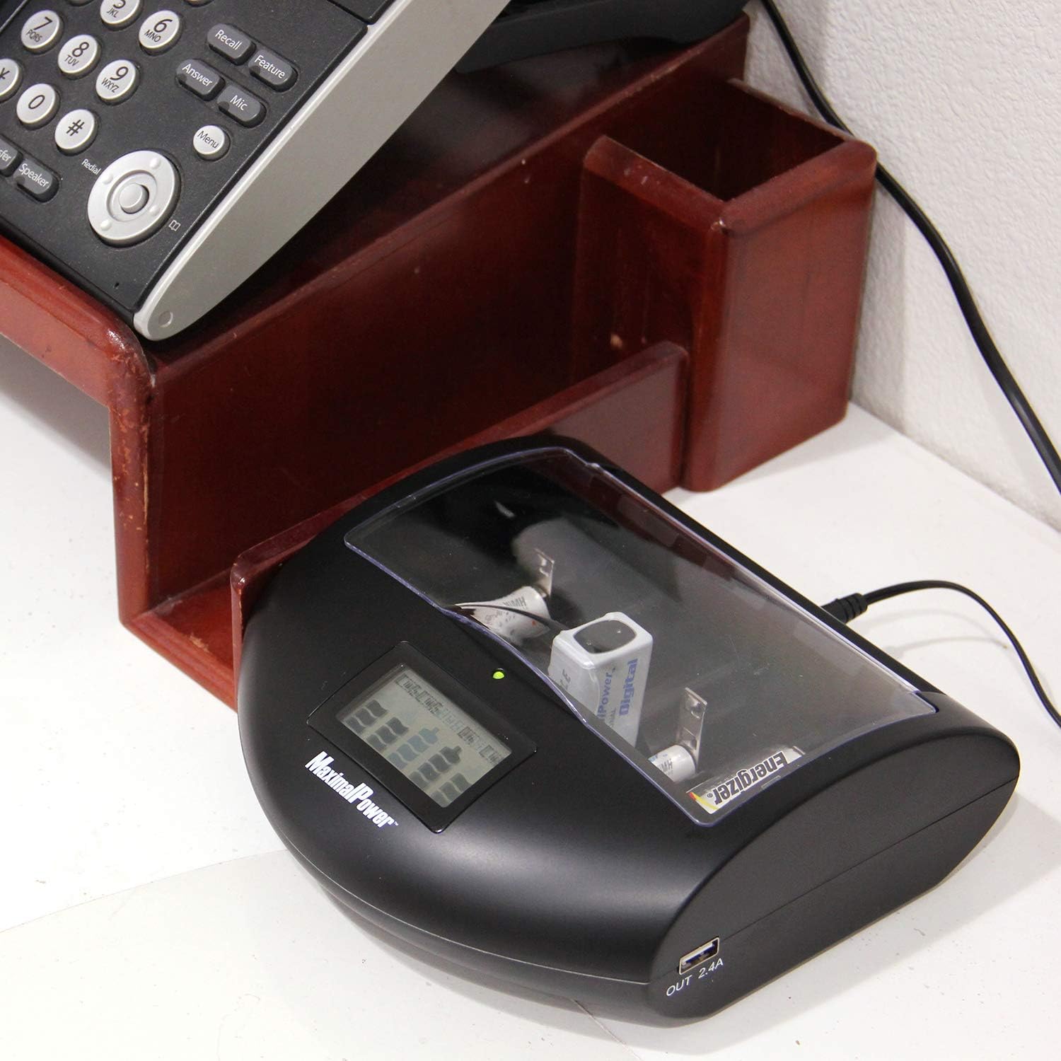 Cargador de batería inteligente universal Mark II para AA AAA C D 9 V Li-on Ni-MH Ni-Cd baterías recargables del hogar con puerto de célula de