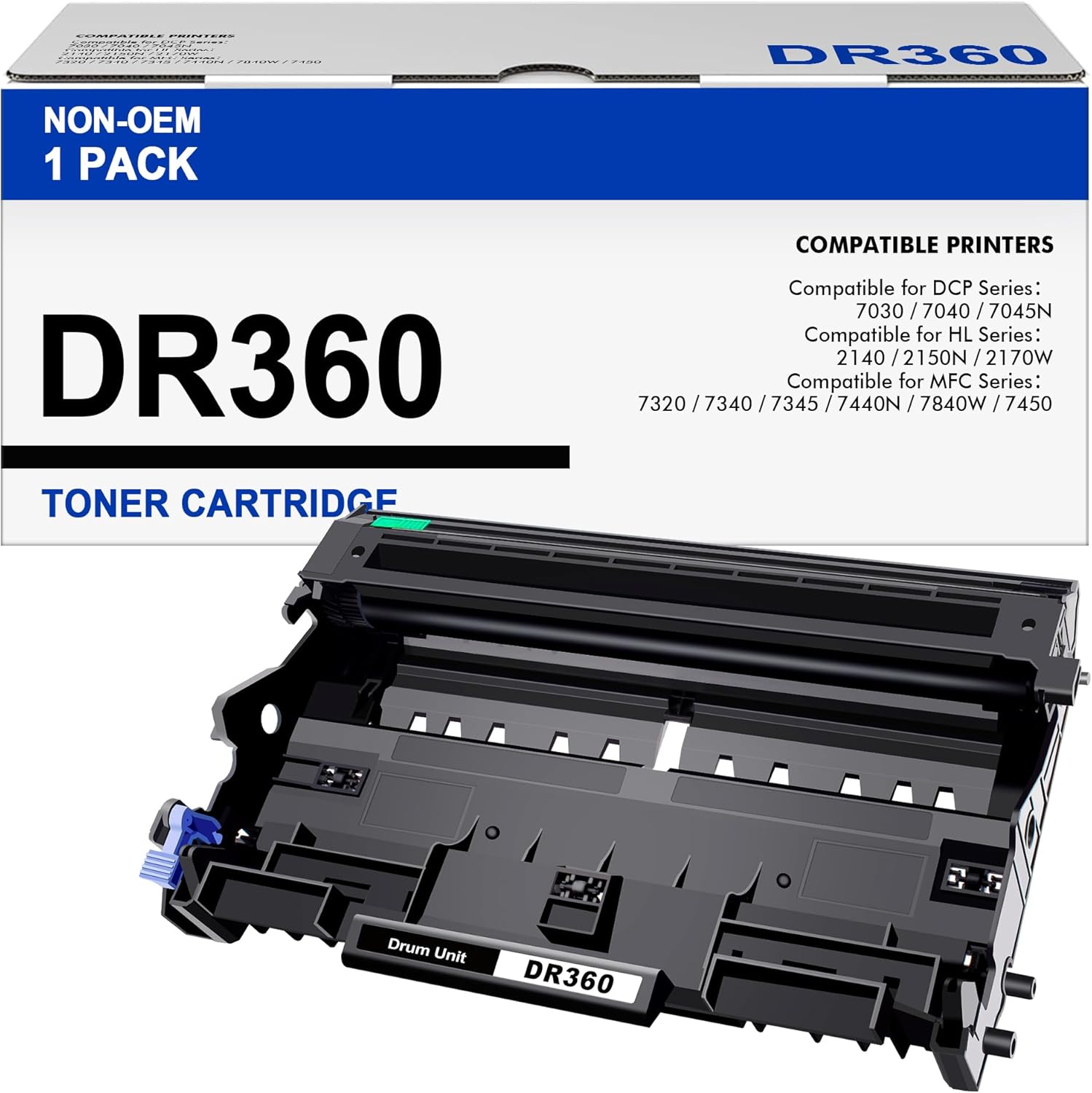 DR360 DR-360 – Unidad de tambor compatible con Brother DR 360 DR-360 compatible con DCP-7040 DCP-7030 MFC-7840W HL-2140 MFC-7340 MFC-7440N HL-2170W