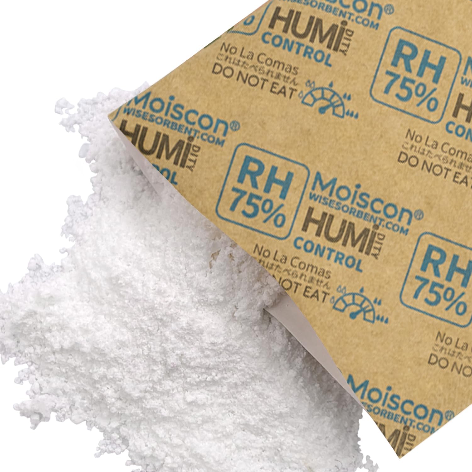 Paquetes de control de humedad bidireccional del 75%, paquete de 5 de 2.12 oz para almacenar 1 libra, tamaño 60 paquetes de control de humedad
