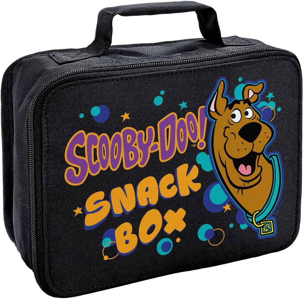 LOGOVISION Scooby Doo! – Lonchera con aislamiento de lados suaves, bolsa de almuerzo reutilizable para el trabajo de oficina escolar, sin BPA, 10 x