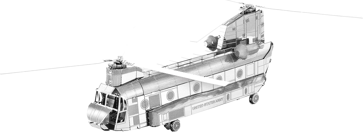 Metal Earth CH-47 Chinook Kit de modelo de metal 3D con pinzas Fascinaciones