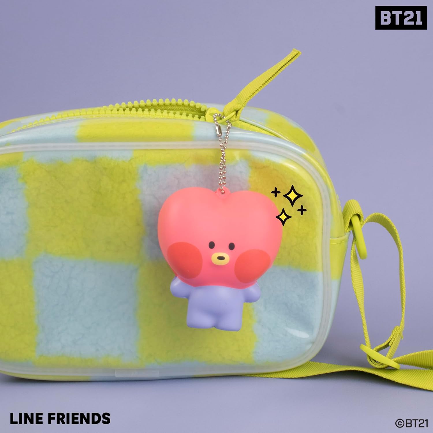 Hamee BT21 minini Cute SquiSHU Squishy Toys – Slow Rising Squishy Toy Keychain for Party Favors, Stress Ball, Birthday Gifts, Kawaii Squishy for