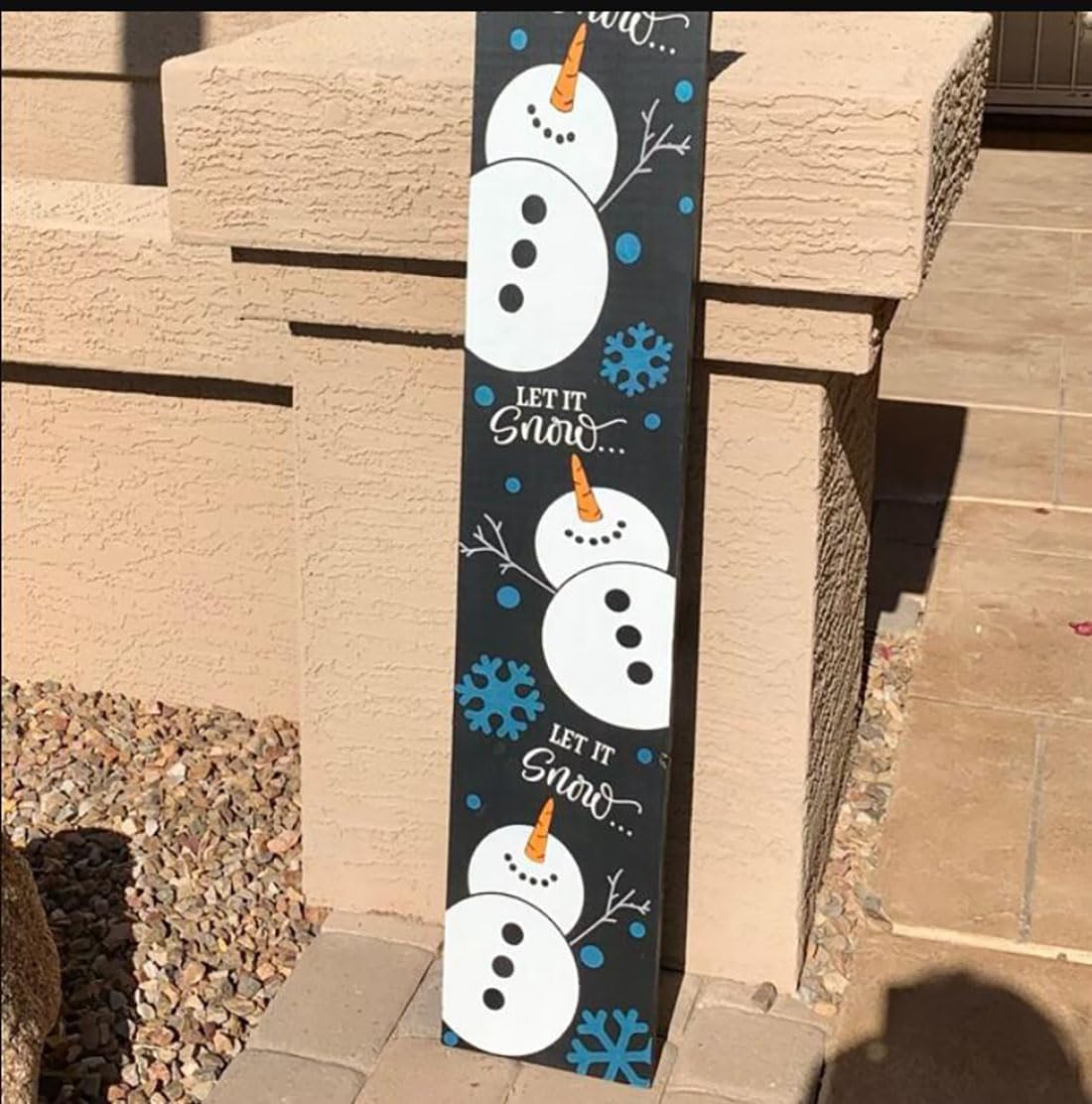 Plantillas de bienvenida de Navidad para pintar sobre madera, plantilla Let It Snow para letrero de porche, plantillas de dibujo de muñeco de nieve