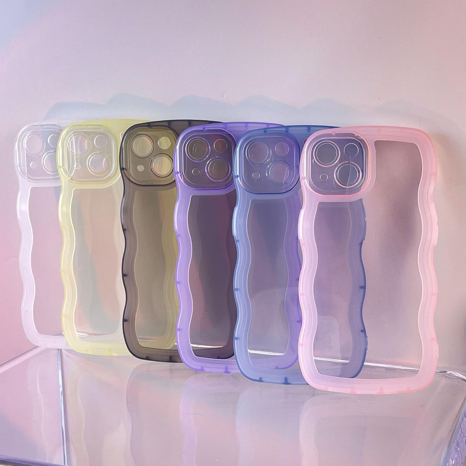 Funda transparente compatible con iPhone 13 Pro, bonita funda delgada de silicona suave, antiarañazos, a prueba de golpes, para mujeres y niñas,