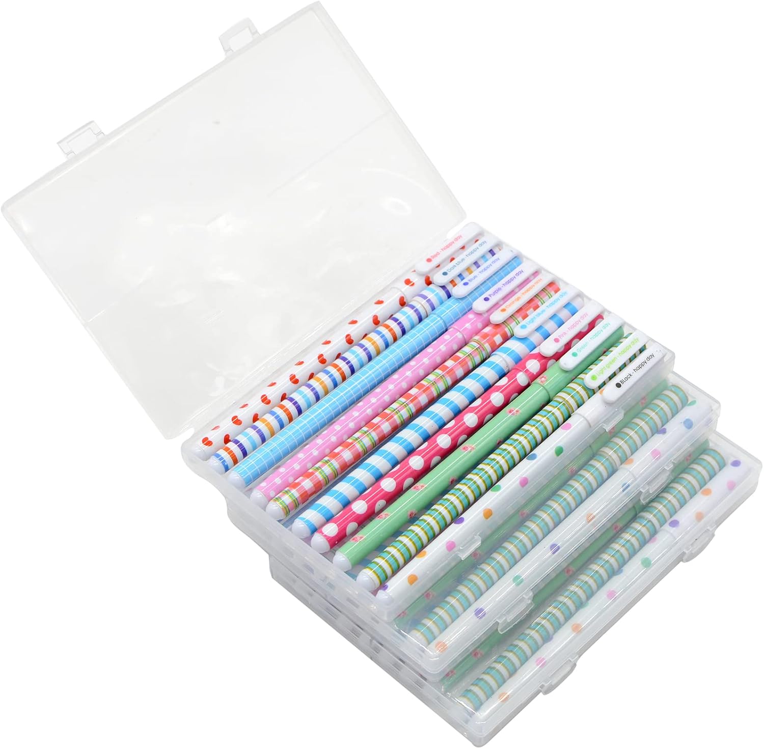 Yansanido Suministros de oficina Kawaii – Bolígrafos lindos, 30 bolígrafos de colores de 0.015 in, bolígrafos de gel, punta fina para bolígrafo