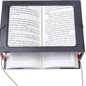 Lupa de manos libres grande rectangular de página completa 3X lupa con luz LED iluminada plegable de escritorio portátil para ancianos Colombia Lupa de manos libres grande rectangular de página completa 3X lupa con luz LED iluminada plegable de escritorio portátil para ancianos Colombia