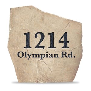 Personalized Address Stone – Address Marker – Sandstone Color – Address Marker – 15 W x 15 H Personalized Address Stone – Address Marker – Sandstone Color – Address Marker – 15 W x 15 H
