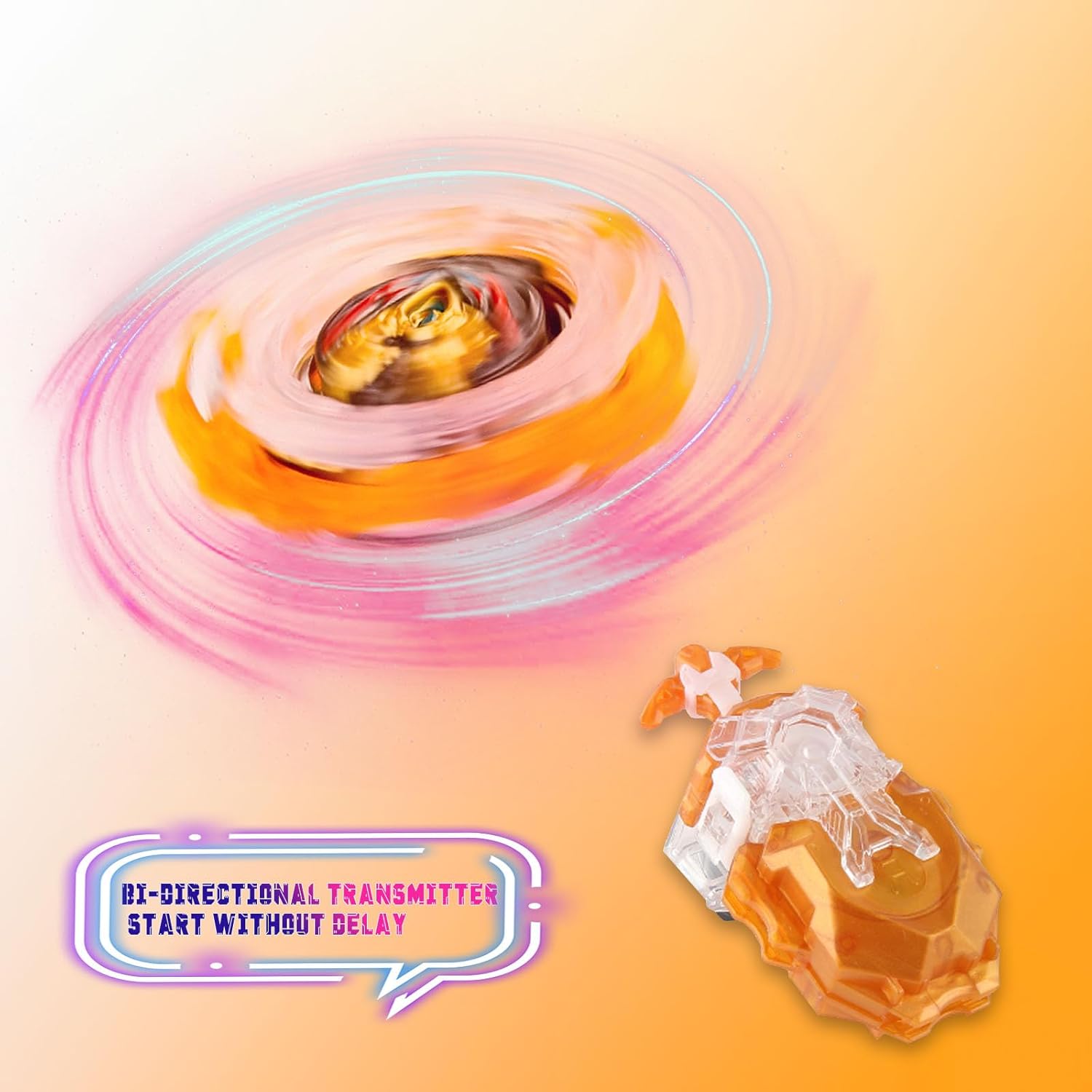 Zelzen Bey Burst Blade Gyro juguete, Bey Metal Fusion Spinning Battling Top Blades con lanzador de cuerda y asa, juegos de lucha de cumpleaños para