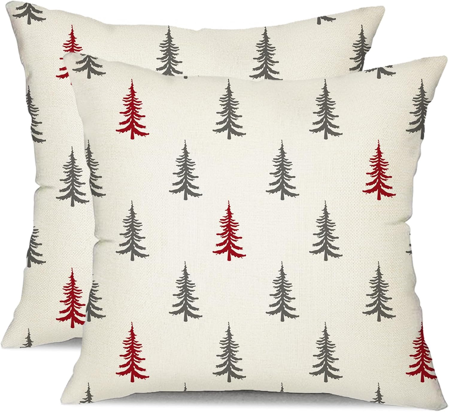 DFXSZ Juego de 2 fundas de almohada de Navidad de 18 x 18 pulgadas, fundas decorativas de invierno para el hogar, sofá, 30 unidades