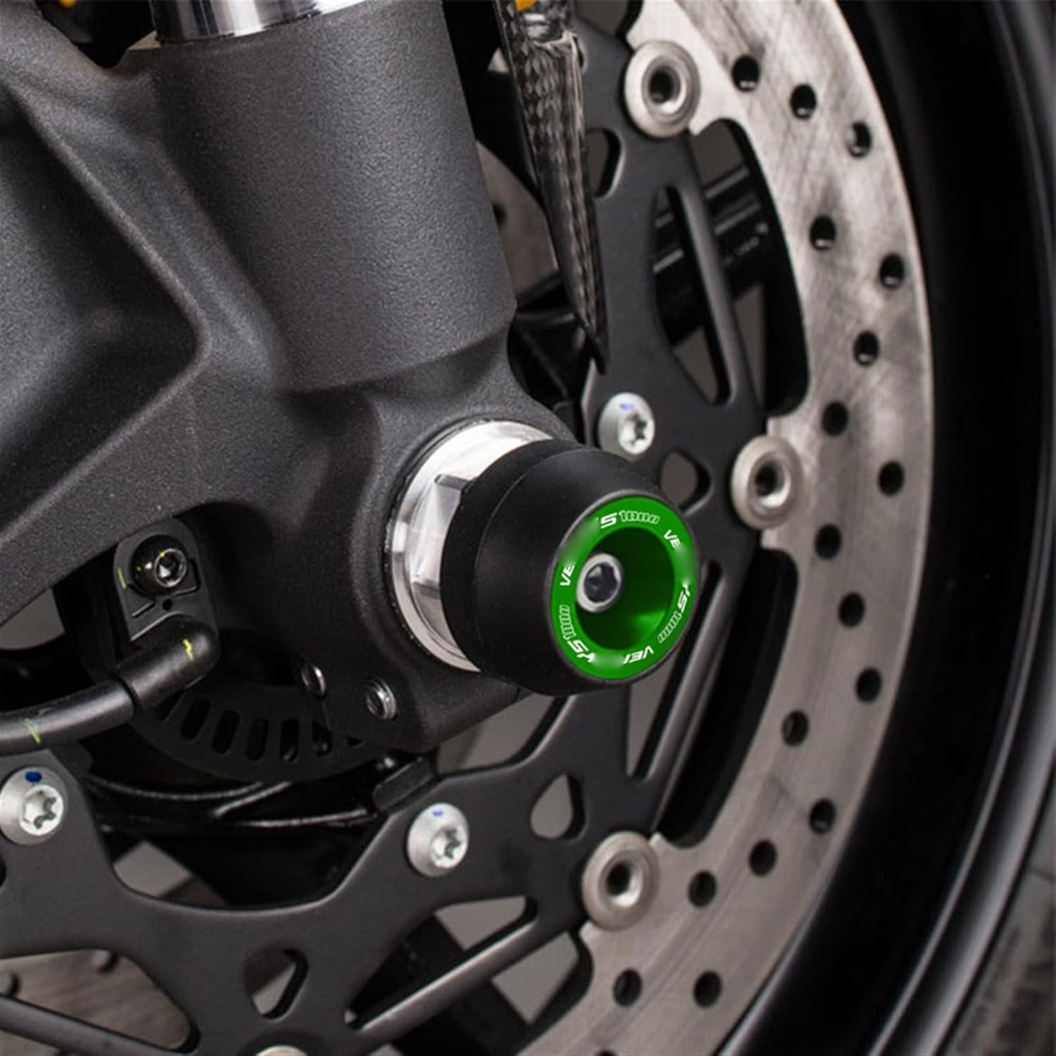 Protector de motor para Kawasaki para VERSYS 650 para Versys650 para Versys1000 17-22 Eje de rueda delantera de motocicleta Tapa de protección para