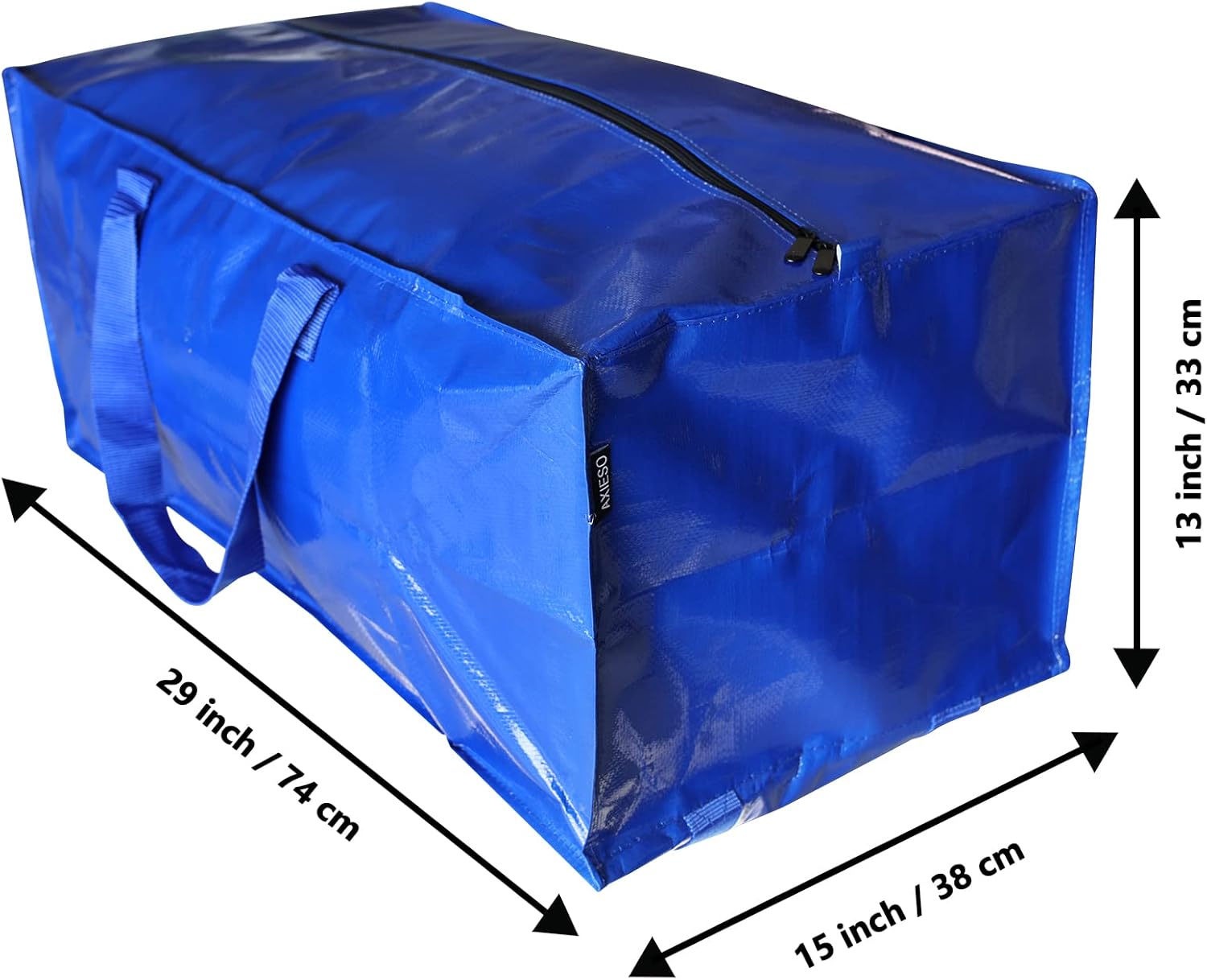Bolsas de mudanza extragrandes  Paquete de 6 bolsas de mudanza resistentes  Correas resistentes para mochila con asas, cremalleras, bolsas de