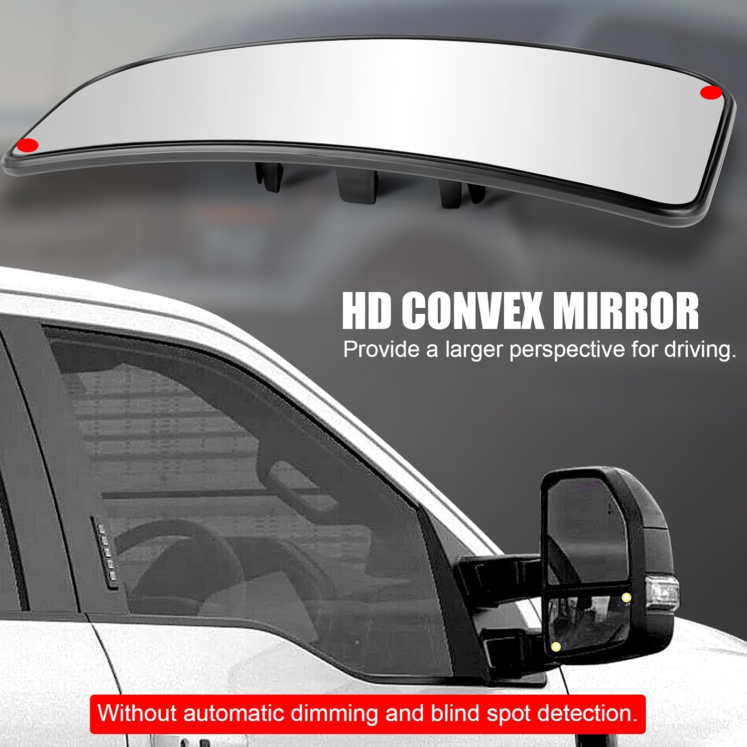 Reemplazo de cristal del espejo retrovisor inferior del lado del pasajero, espejo de remolque con soporte trasero para Ford F150 2015-2020, Ford