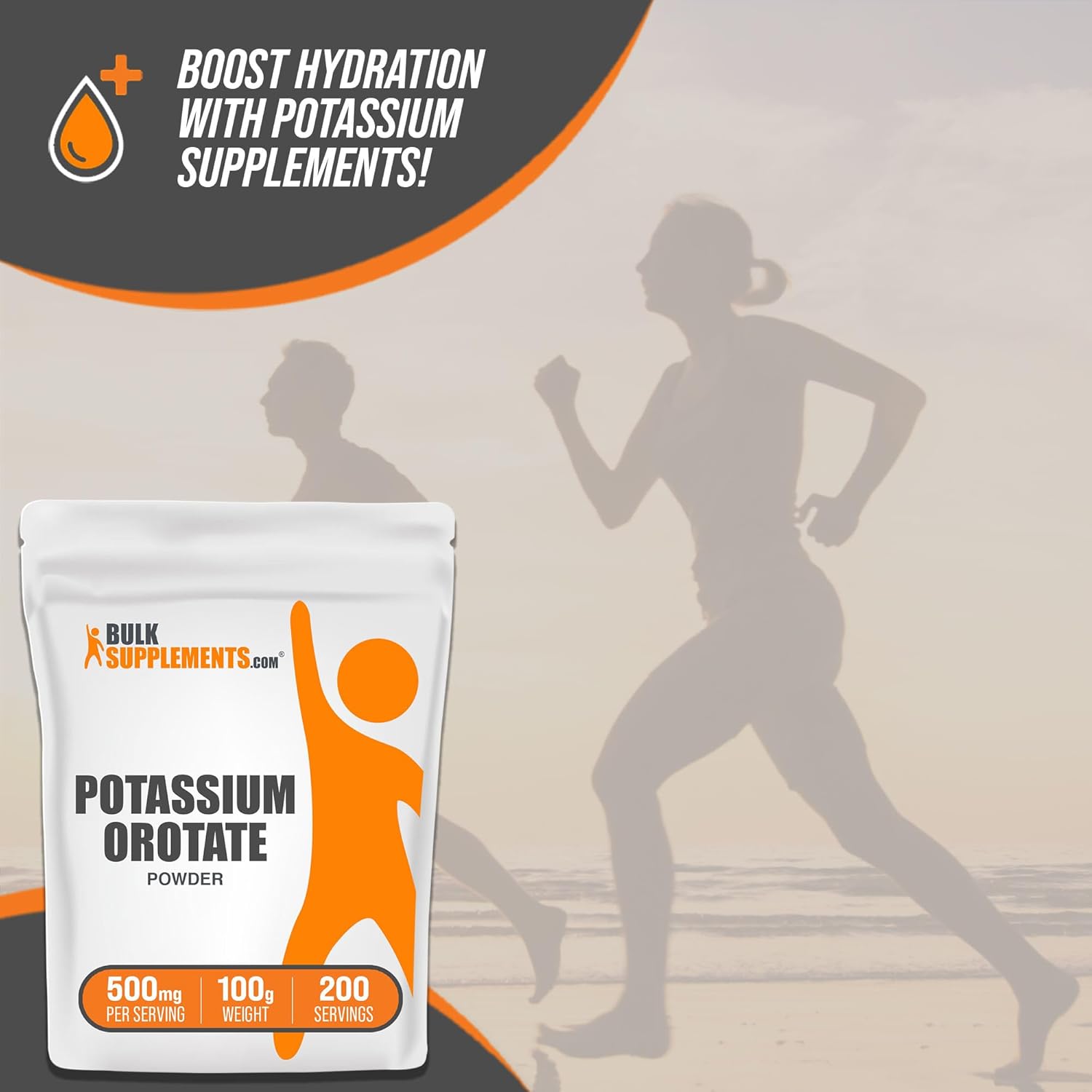 BulkSupplements. com Polvo de orrotato de potasio – Suplemento de potasio en polvo – Sal de potasio – Suplemento de potasio – Polvo de potasio – 500