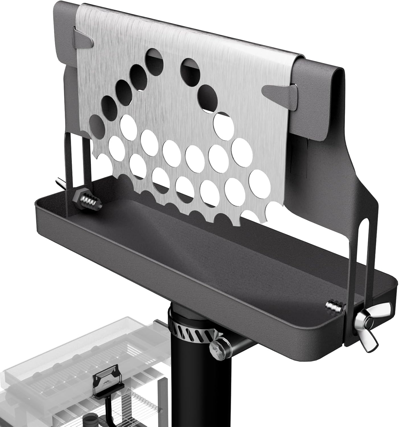 Embudo de drenaje de grasa trasero para Blackstone Grease Catcher, accesorios de plancha Blackstone de calidad, puerta de grasa incorporada, altura