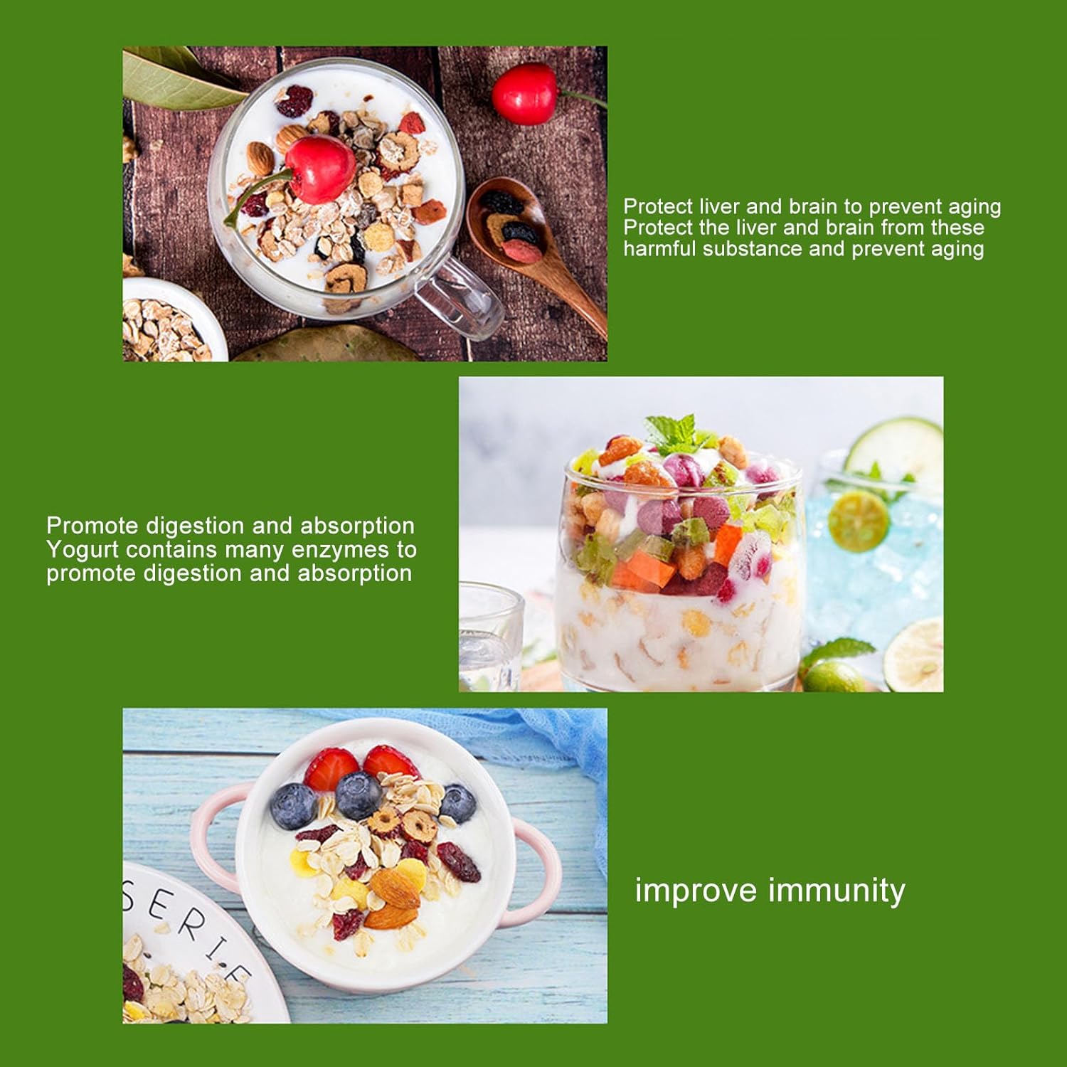 Pequeña máquina para hacer yogur de 15 W, máquina compacta para hacer yogur con recipiente de acero inoxidable reutilizable, para yogur orgánico en