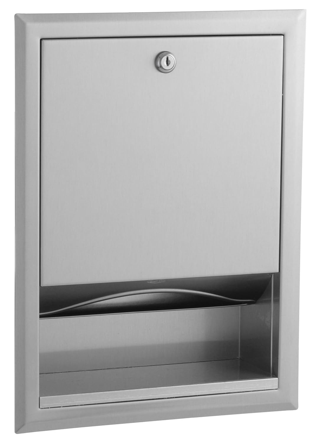 BOBRICK 359 ClassicSeries Dispensador de toallas de papel empotrables de acero inoxidable, acabado satinado, 17-316 pulgadas de alto, 12-34 pulgadas