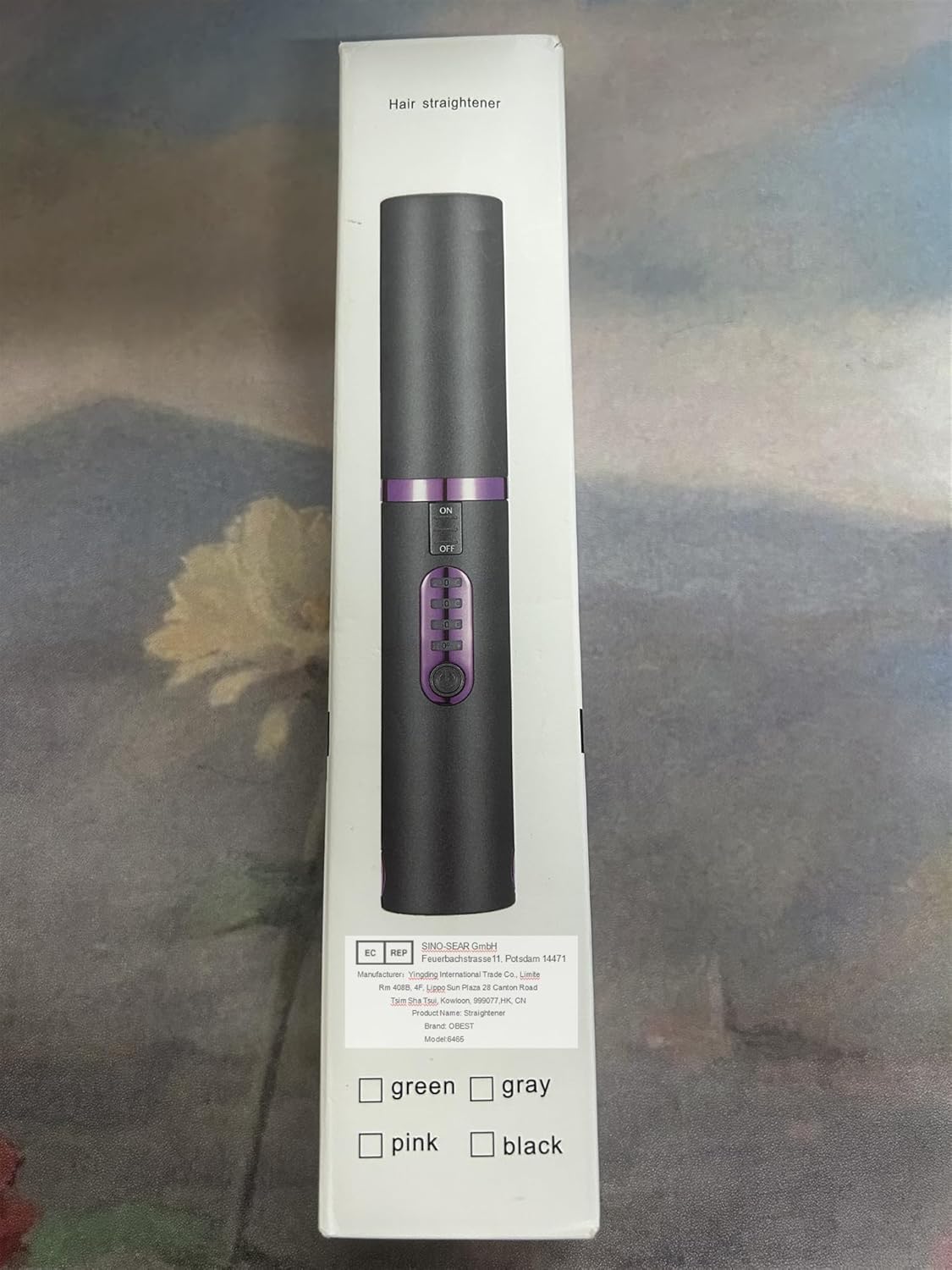 OBEST Rizador de pelo inalámbrico 2 en 1, mini plancha plana inalámbrica portátil de viaje, calentamiento rápido, alisador de 3 niveles
