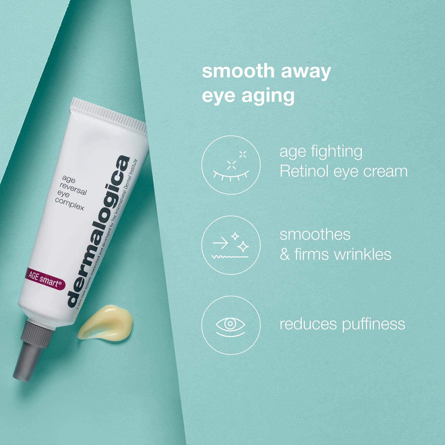 Dermalogica Age Reversal Eye Complex (0.5 Fl Oz) Crema de ojos con retinol antienvejecimiento  Dirige y revierte los signos de envejecimiento de la