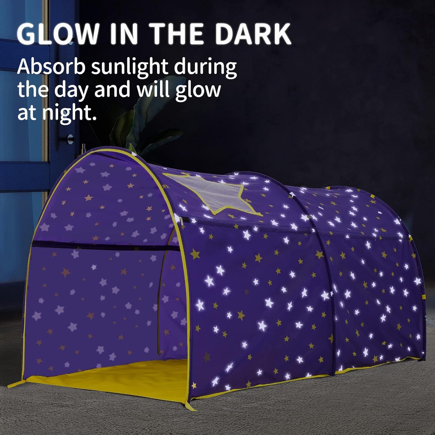 Alvantor Starlight – Toldo para cama  Tienda de campaña Dream Kids Play House  Espacio de privacidad para dormir gemelos  Cultivo interior en las