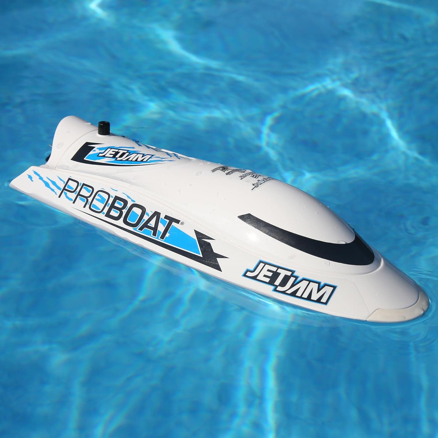 Horizon Hobby Pro Boat RC Jet Jam V2 – Pilas de 12 pulgadas para transmisor no incluidas, color blanco PRB08031V2T2