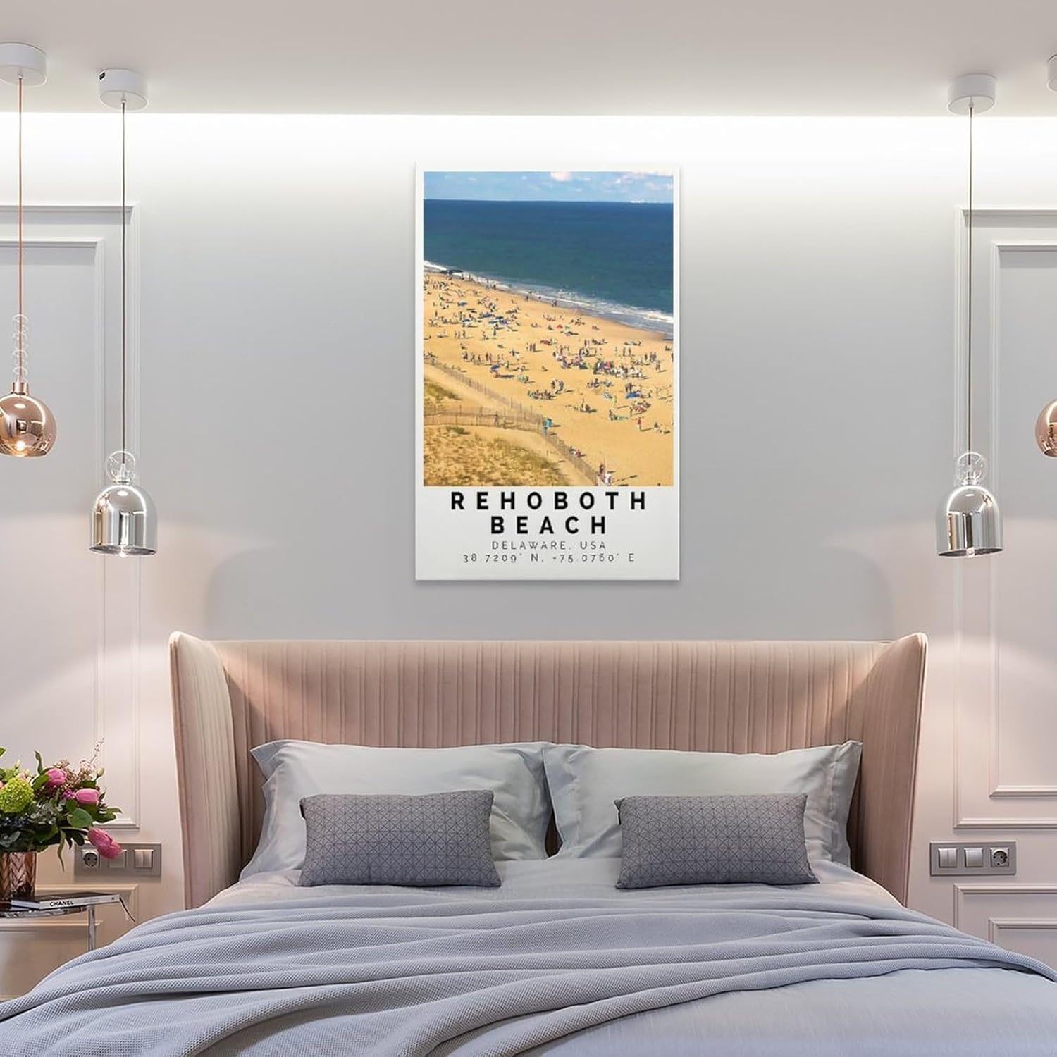 Strand Poster Bunter Druck, Strand Wandkunst, Strand Foto Dekor, Poster for Room Aesthetics Canvas Wall Art Poster And Print Unframe-style