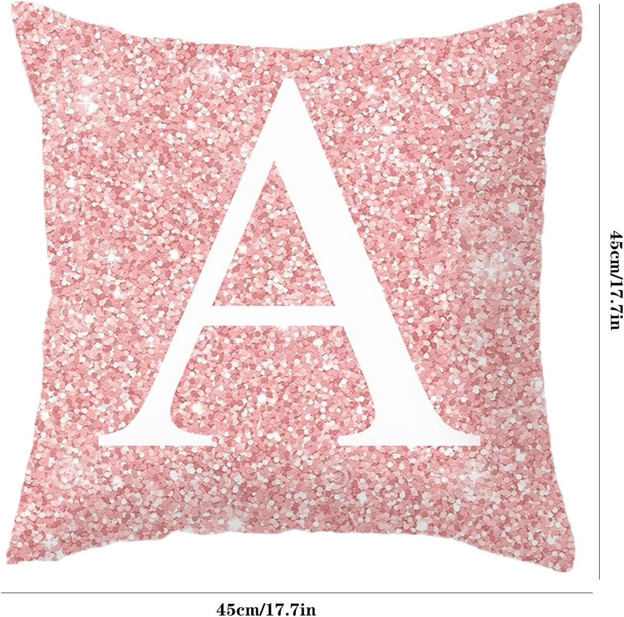 Fundas de almohada con monograma de la letra B, decoración de Navidad, cojín de letras del alfabeto inglés, fundas de almohada rosas para sala de