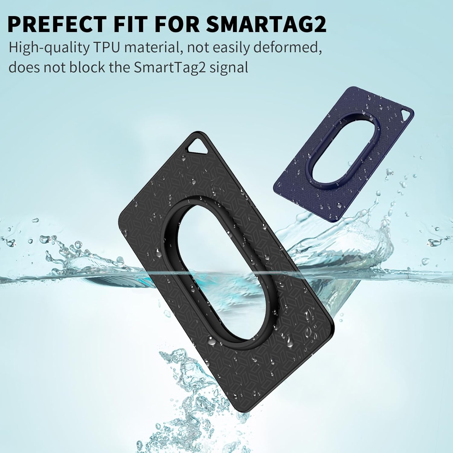 Paquete de 2 fundas para tarjetas para Galaxy SmartTag2, funda ultradelgada para SmartTag2, funda para tarjetas Smart Tag 2 de TPU suave para