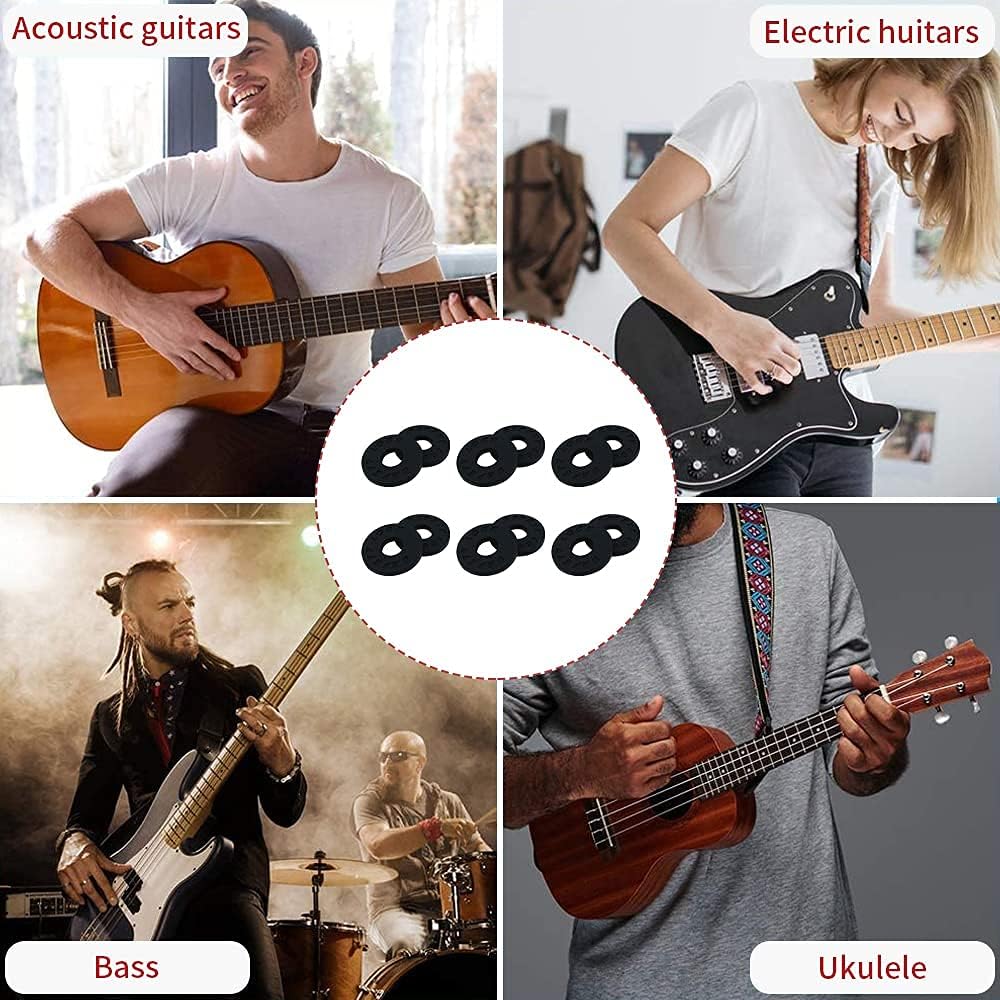 Juego de 2 correas de metal resistente para guitarra con tornillo de fácil extracción, 2 unidades