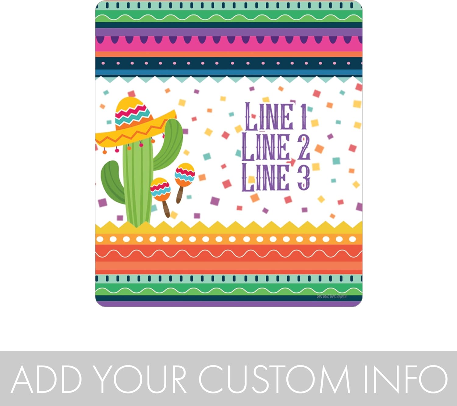 Etiquetas adhesivas personalizadas para bolsa de chips de cumpleaños de fiesta mexicana, etiquetas personalizables para bolsas de aperitivos y