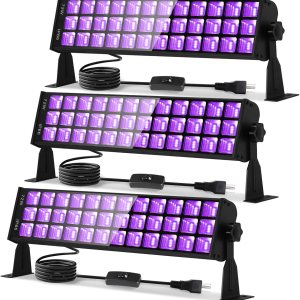 Barra de luz negra de 72 W IP66 impermeable, luz negra LED con enchufe+interruptor+cable de 5 pies, luces negras al aire libre con 108 LED, para Barra de luz negra de 72 W IP66 impermeable, luz negra LED con enchufe+interruptor+cable de 5 pies, luces negras al aire libre con 108 LED, para