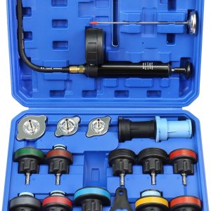 Kit de probador de presión del radiador, 18 piezas, herramienta de prueba de presión de bomba manual de tanque de agua automotriz y adaptadores, Kit de probador de presión del radiador, 18 piezas, herramienta de prueba de presión de bomba manual de tanque de agua automotriz y adaptadores,