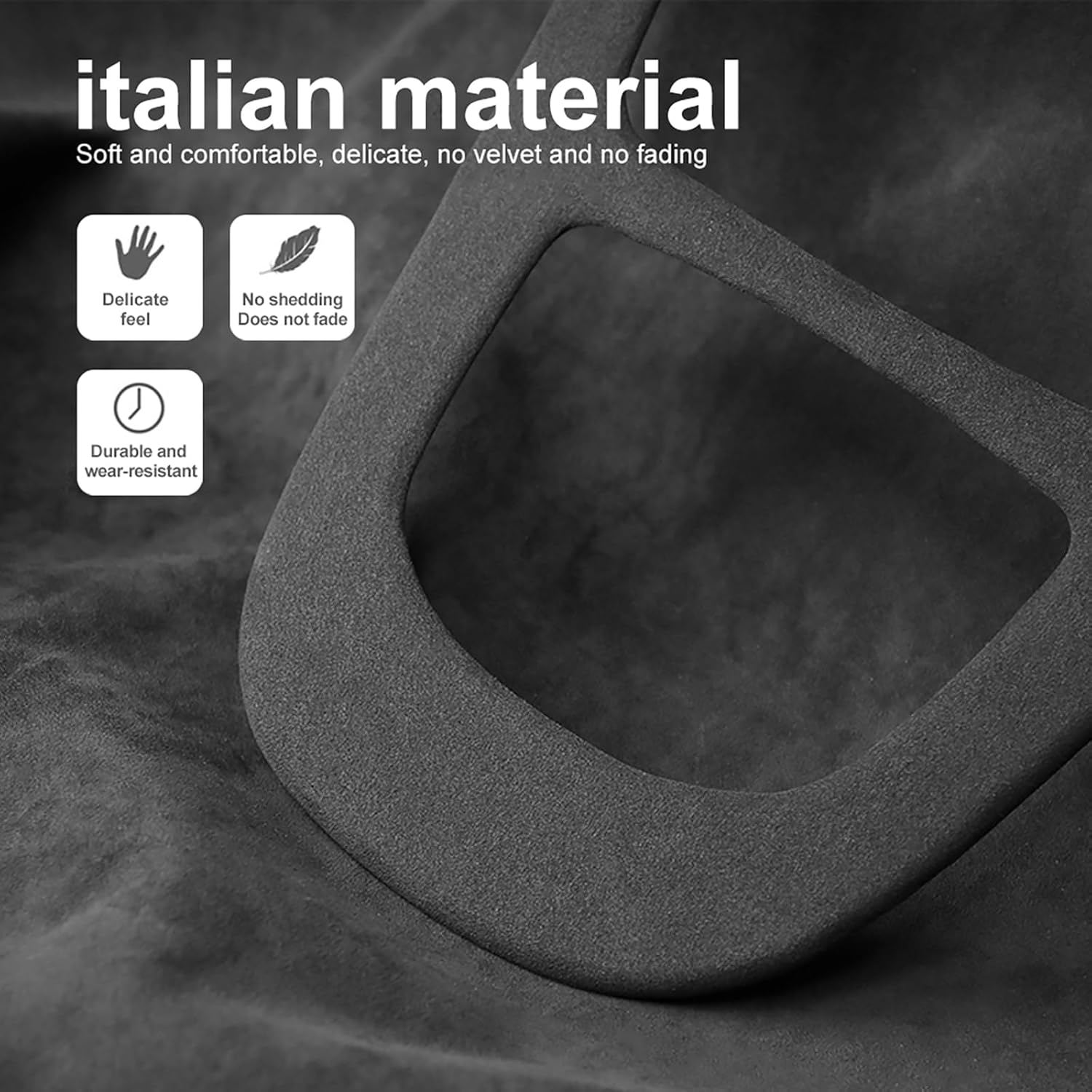 Cubierta de panel de consola central para Mercedes-Benz Clase E W213 2019 2020, estilo Alcántara, caja de almacenamiento, accesorios interiores