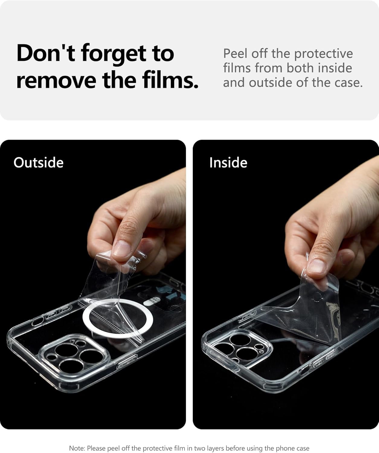 Dssairo Funda para iPhone XR, con 2 protectores de pantalla, protección completa de la cámara no amarillenta delgada a prueba de golpes, funda