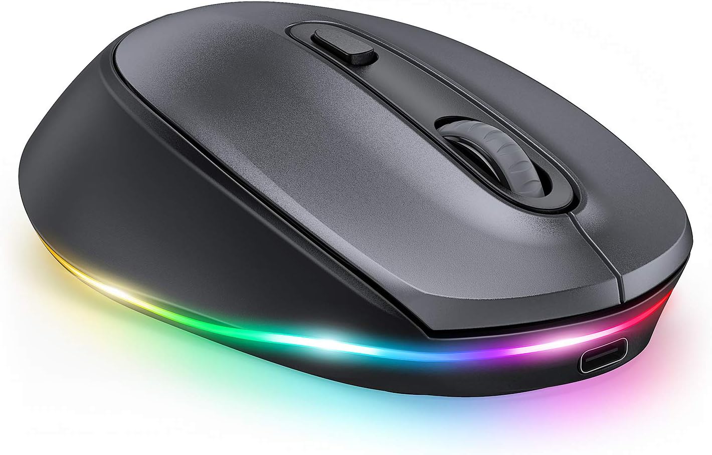 seenda Mouse Bluetooth – Ratón inalámbrico ultra silencioso, recargable e iluminado (Bluetooth 3.05.0+USB) para computadora, laptop, laptop,