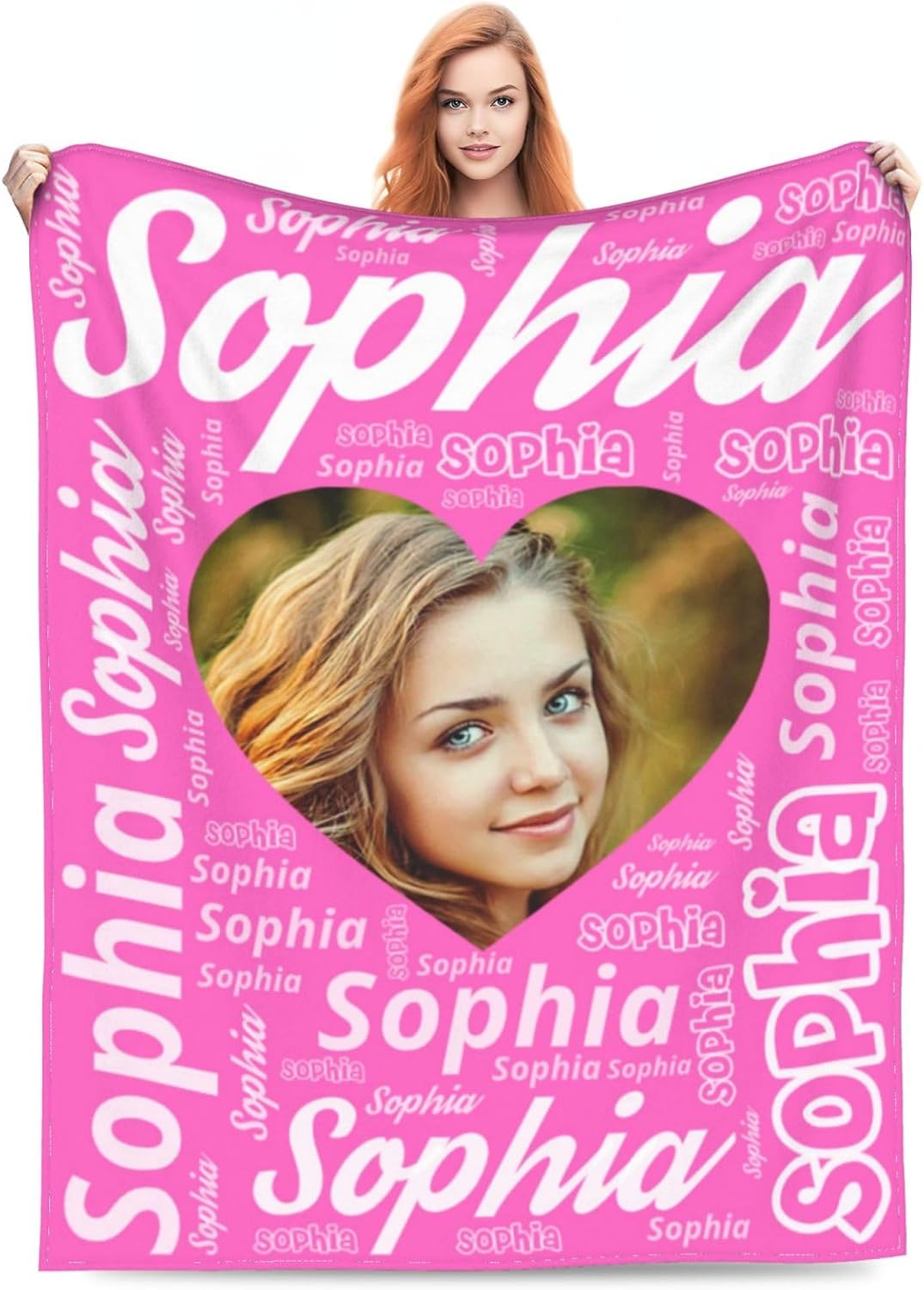 Manta personalizada para niños, manta con nombre personalizado con foto y imagen, regalos de cumpleaños personalizados para hombres, mujeres, novio,