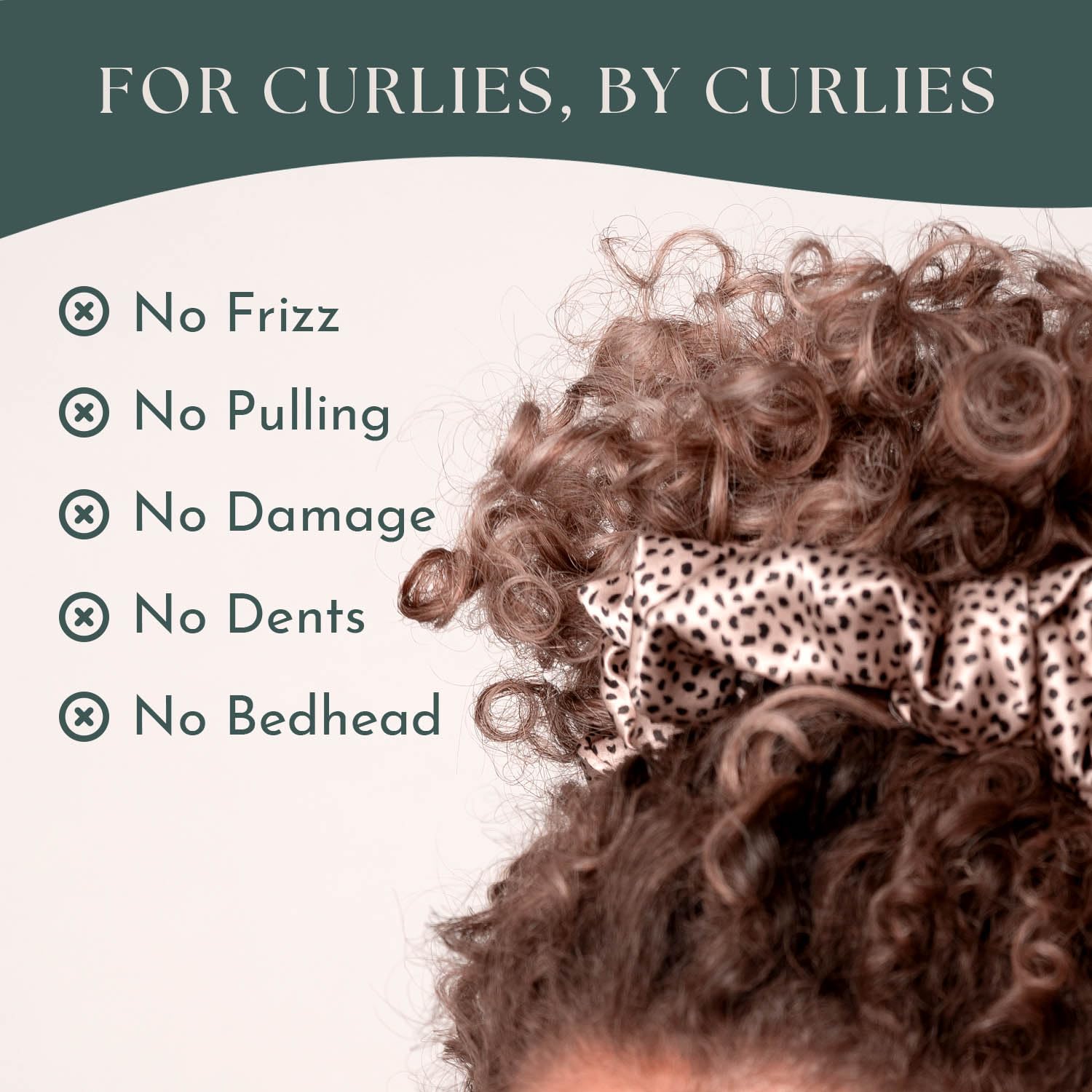 Coletero extra grande de seda de morera real para cabello rizado, ondulado y enrollado, banda gruesa para el cabello, prevención del encrespamiento,