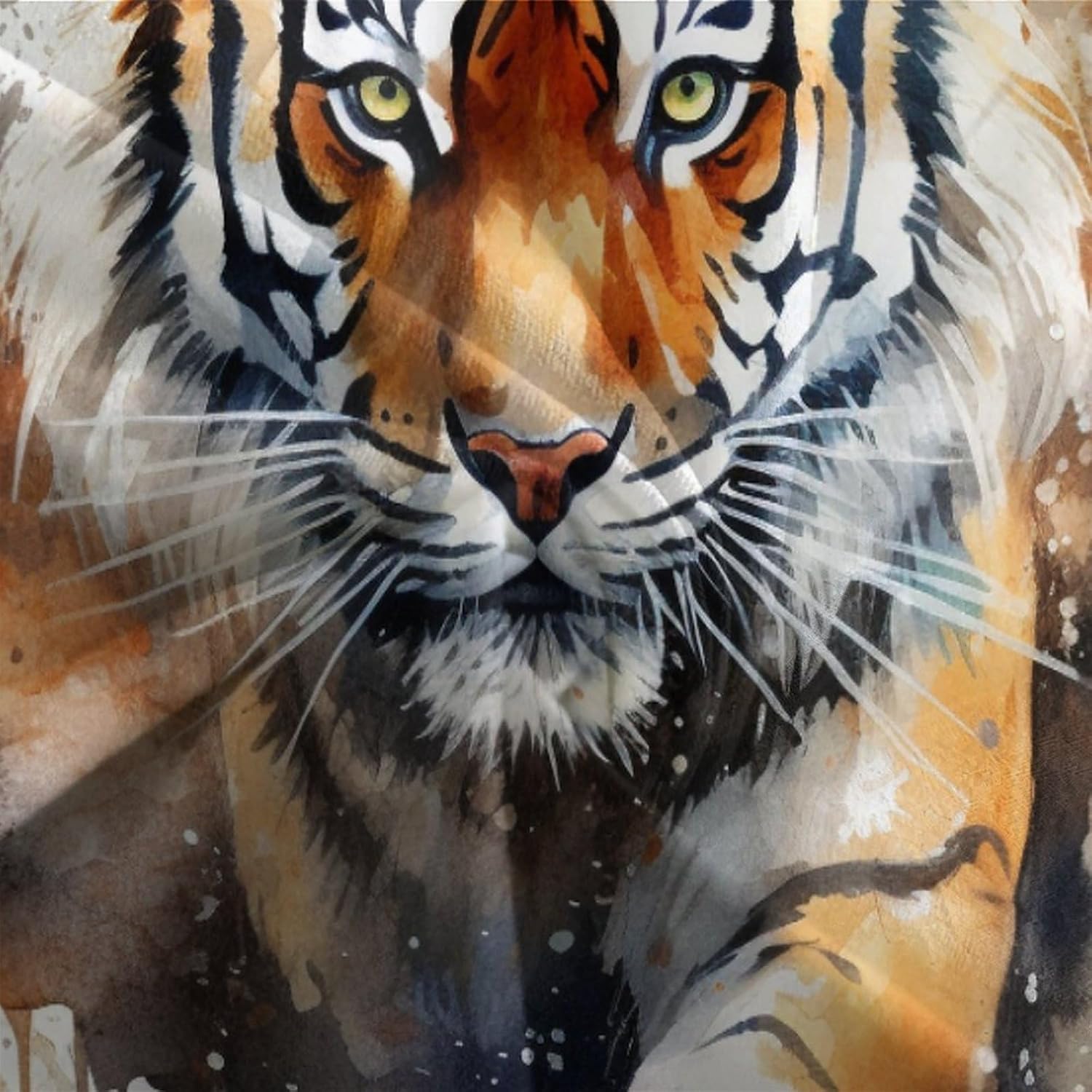 OPSREY Juego de funda de edredón de animales impresos en 3D de tigre, funda de edredón de 3 piezas con fundas de almohada para niños y adultos,