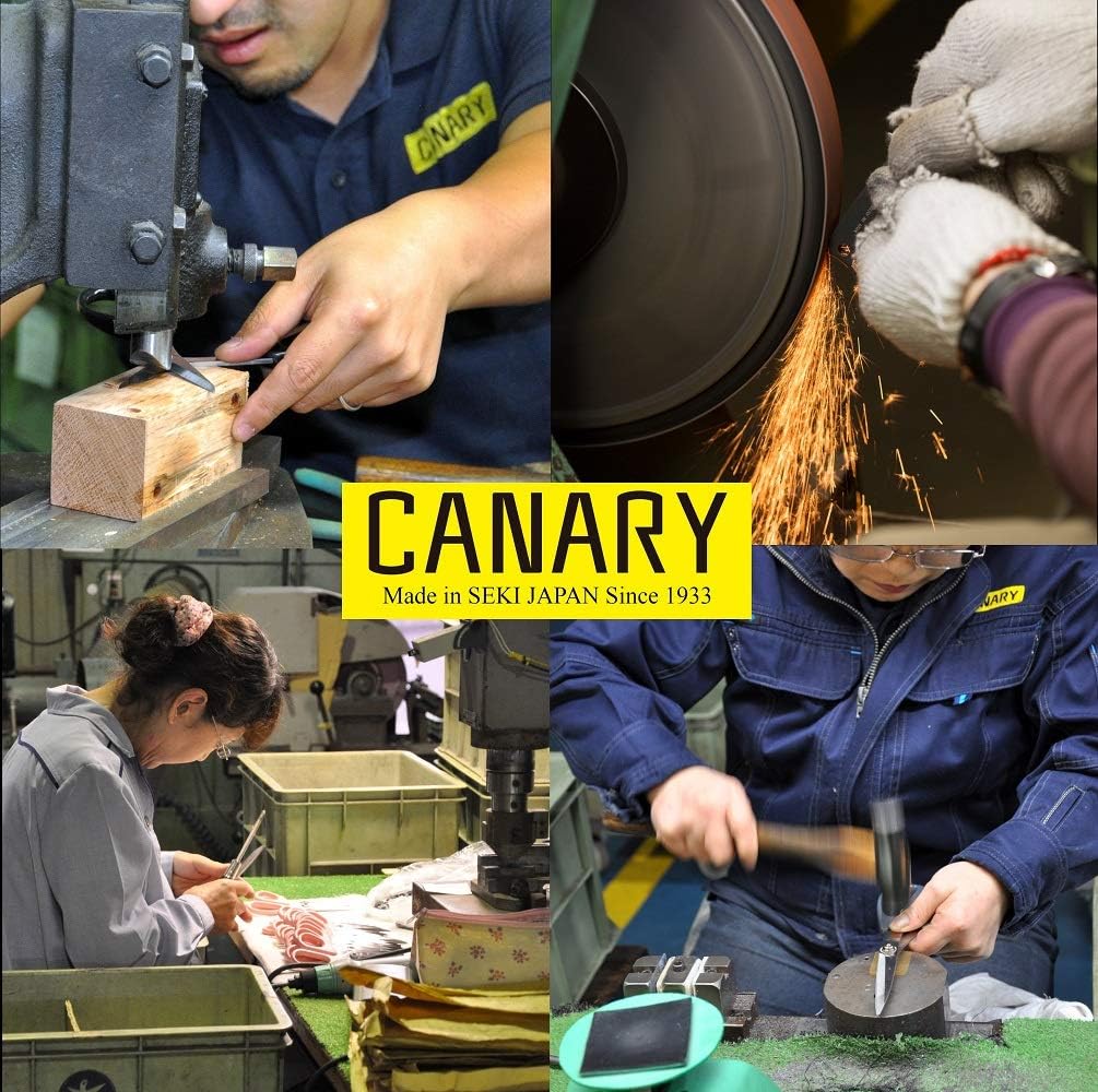 CANARY Tijeras japonesas para manualidades con cortador de alambre de 6.8 pulgadas, mango de agarre suave, hoja de acero inoxidable japonesa