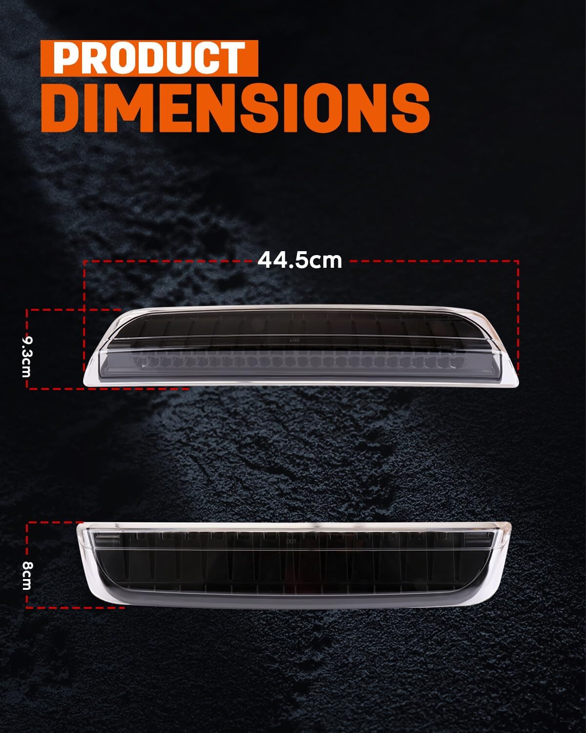 Luces de freno traseras de alto montaje LED Tercera luz de carga de freno para Nissan Frontier 2005-2016 para Nissan Titan 2004-2015 Tercera Tercera