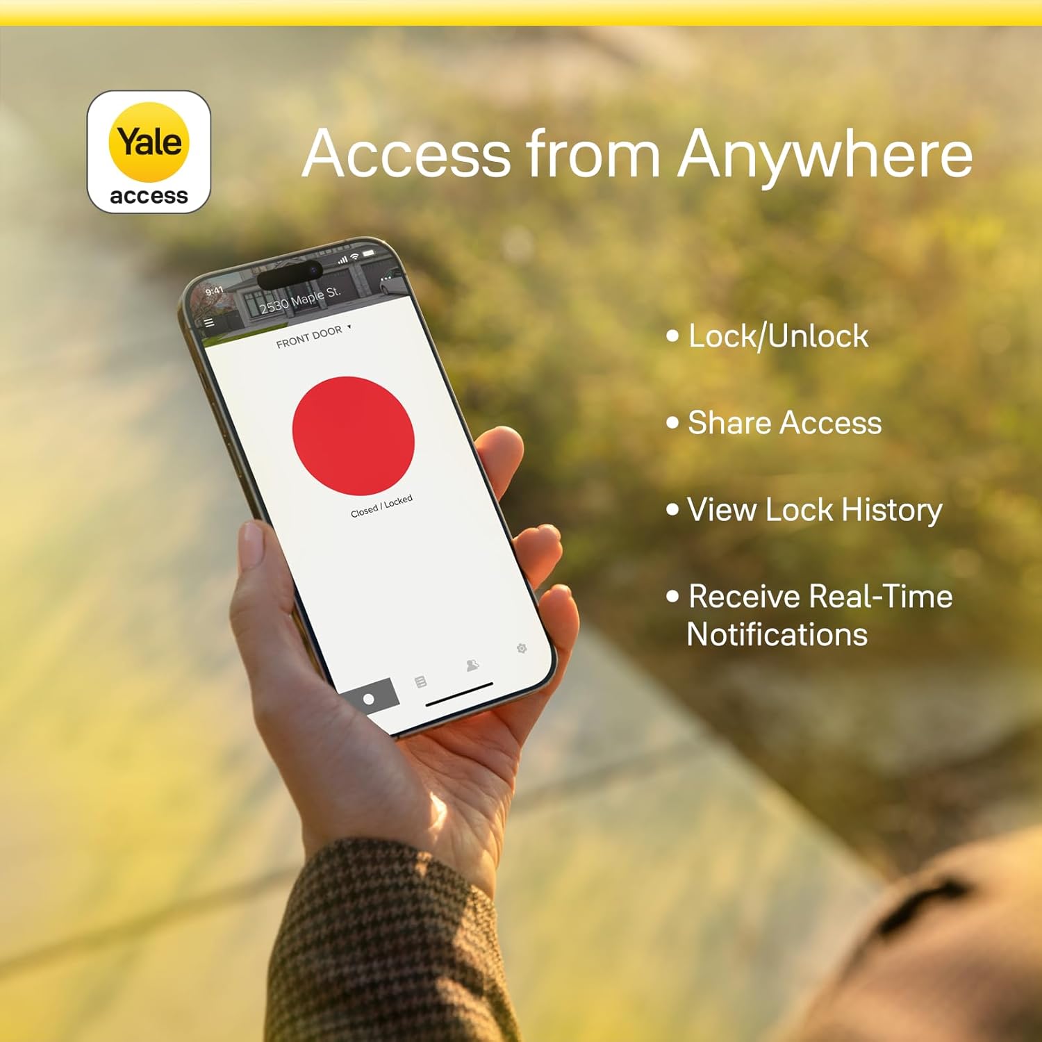 Yale Assure Lock 2 Touch con Wi-Fi (nuevo) – Cerradura inteligente de huellas dactilares sin llave en níquel satinado – YRD450-F-WF1-619