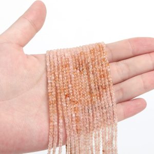 WTIAN Cuentas de piedra preciosa natural, cuentas sueltas espaciadoras para hacer joyas, pulseras, collares, aretes (0.079 pulgadas), citrino WTIAN Cuentas de piedra preciosa natural, cuentas sueltas espaciadoras para hacer joyas, pulseras, collares, aretes (0.079 pulgadas), citrino