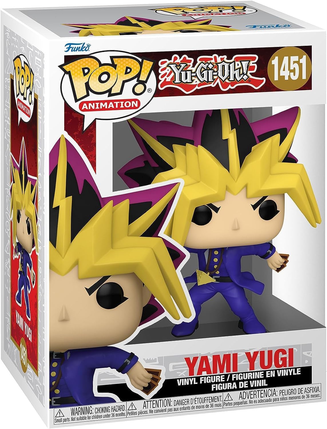POP Yu-Gi-Oh! – Figura de vinilo Funko de Yami Yugi (Demon Kingdom) (paquete con funda protectora de caja compatible), multicolor, 3.75 pulgadas