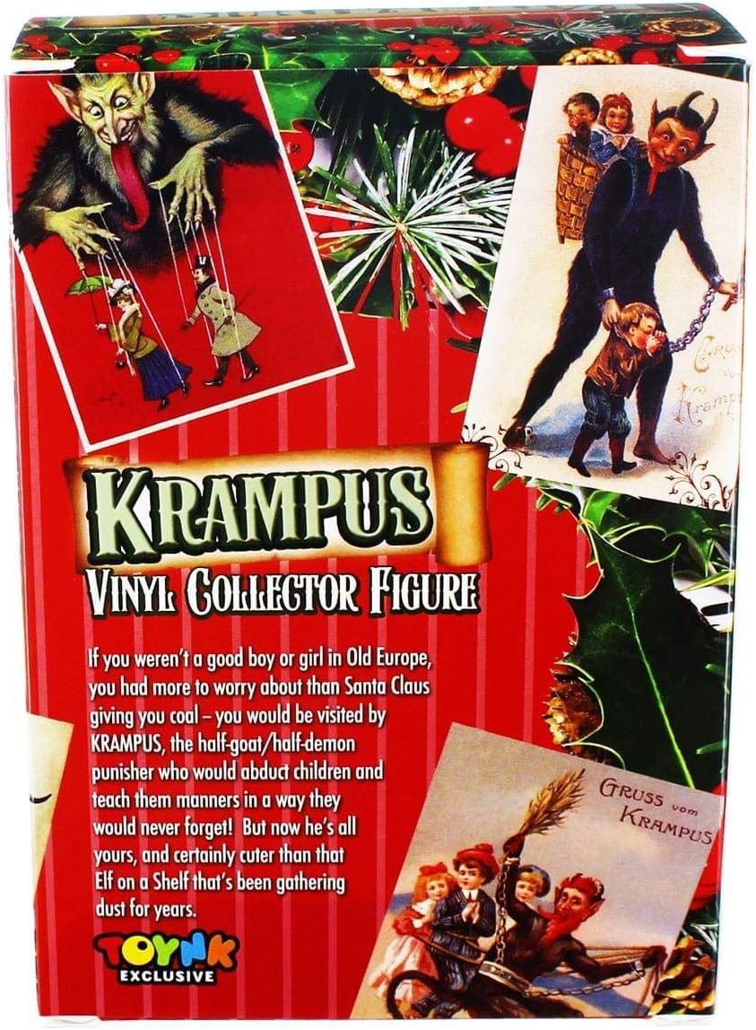 Toynk Store Christmas Krampus Figura de acción de vinilo  5 pulgadas  Rojo festivo
