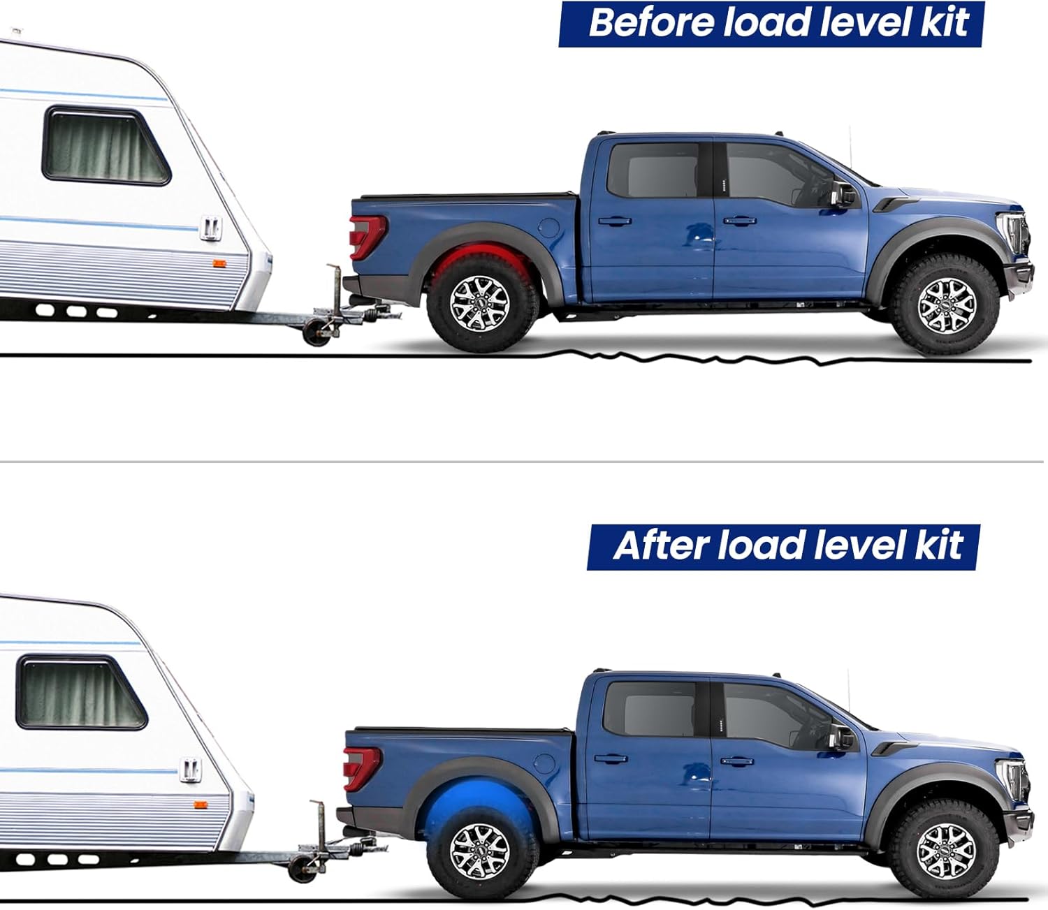 KEIYSHOLCK Kits de suspensión de bolsa de aire trasero de repuesto para Ram 15001500 Classic Pickups Heavy Duty Air Ride Helper Spring Bag de hasta