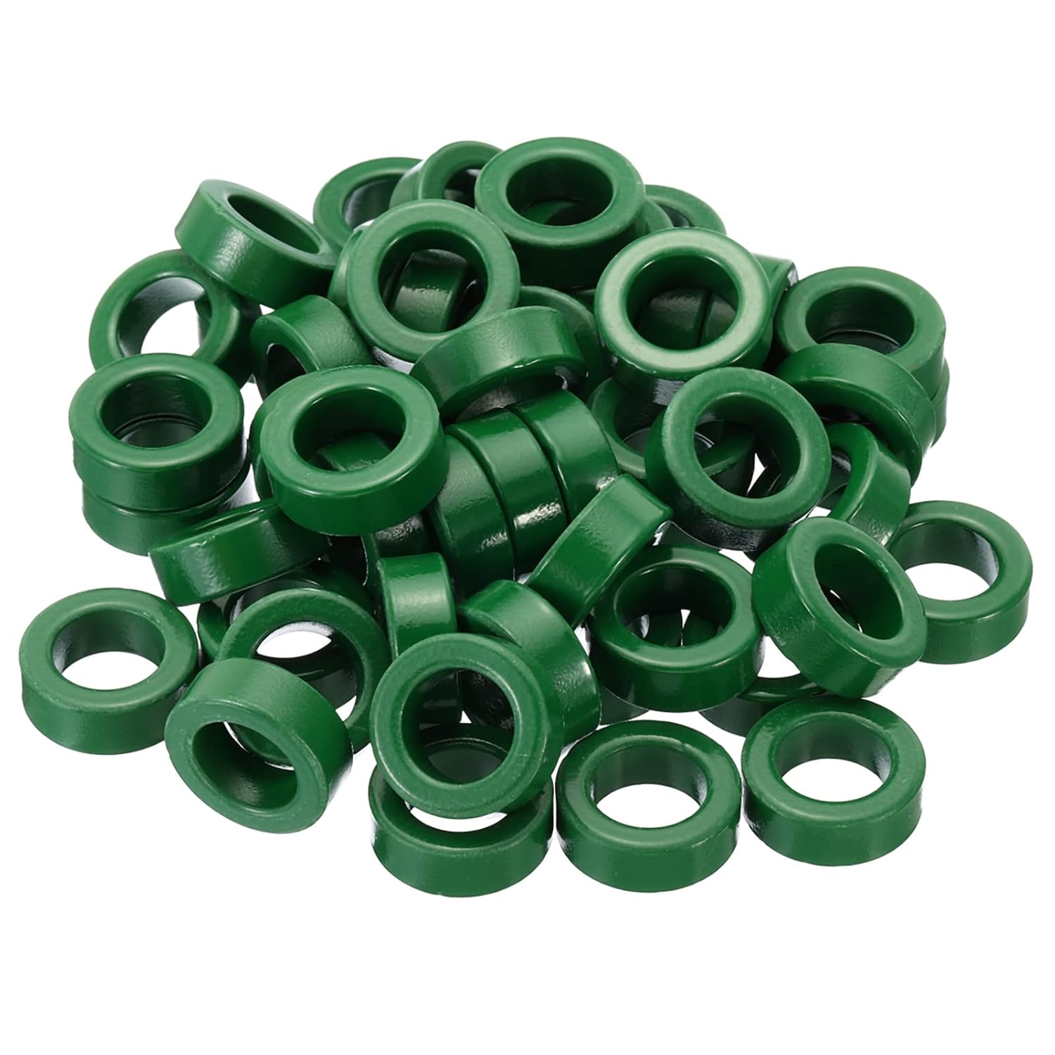 PATIKIL Núcleo de toroide de ferrita, 20 unidades de núcleo toroide de 0.9 pulgadas ODx0.6 pulgadas IDx0.3 “H anillos de ferrita transformador