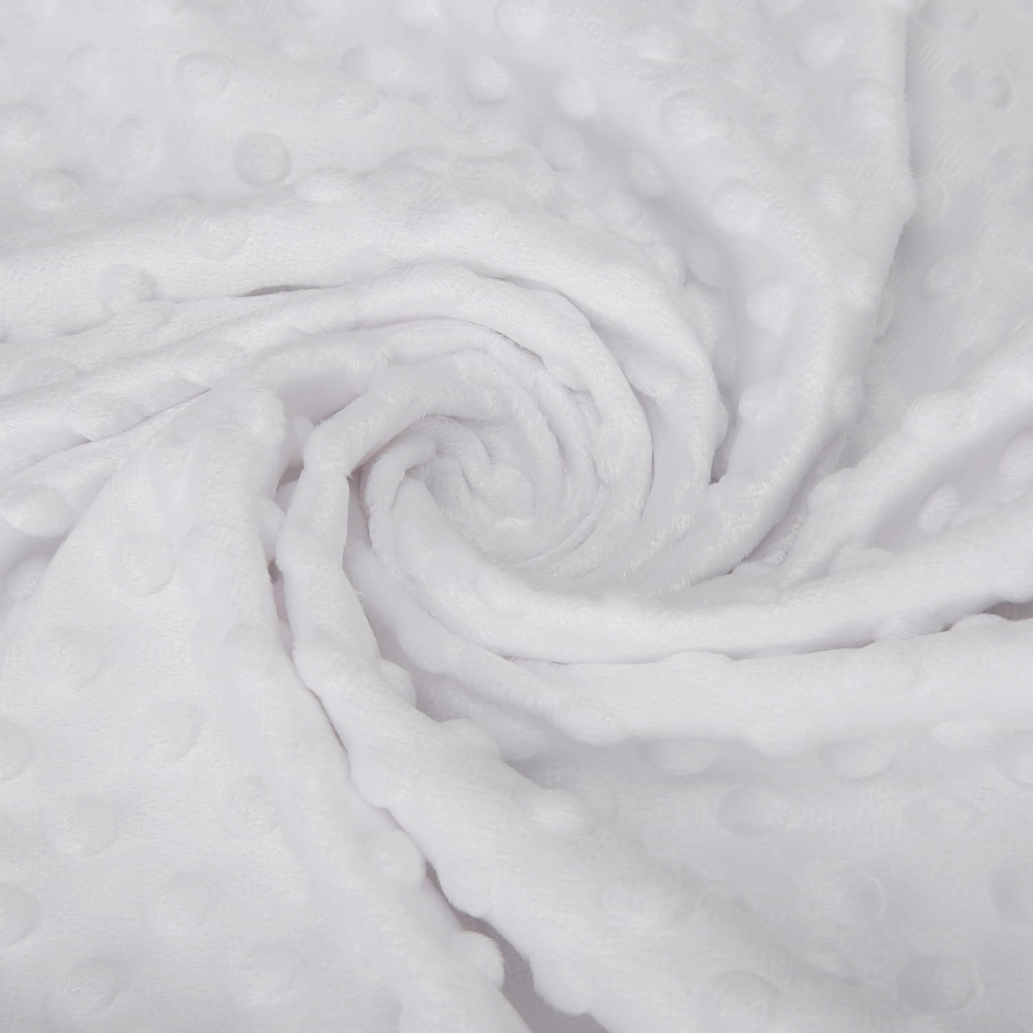 Pro Goleem Manta suave de lunares Minky con respaldo de satén sedoso, regalos para bebés para niños y niñas (blanco, 30 x 40 pulgadas)